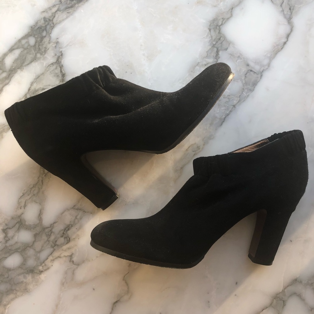 Sam Edelman Black Simone Suede Ankle Bootie | 8.5